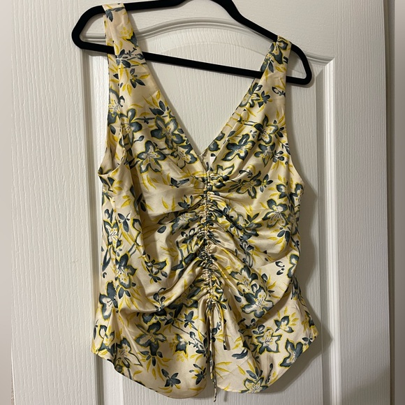 NWOT CINQ A SEPT Night Bloom Eliana Top - M - Picture 2 of 7